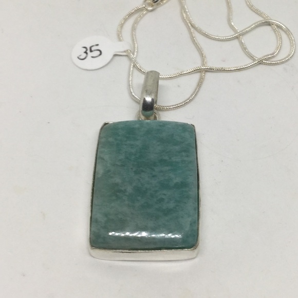 Handmade Jewelry - Amazonite Silver Pendant Handmade Jewelry - Amazonite Silver Pendant